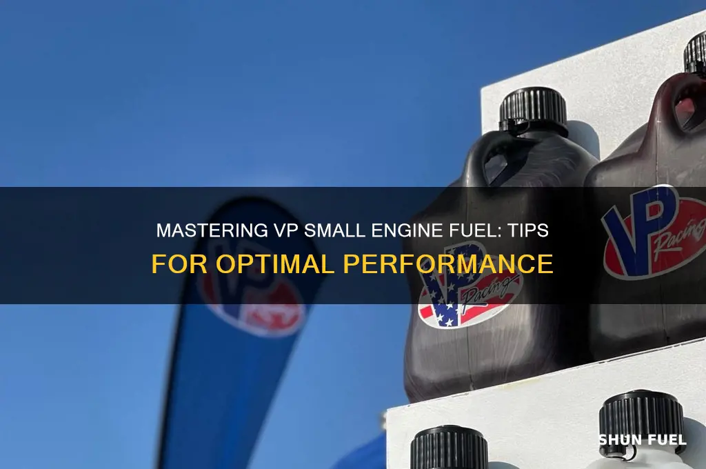 how to use vp small engine fuel