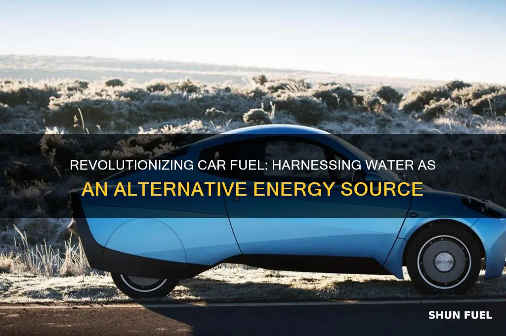 how to use water as a fuel in car