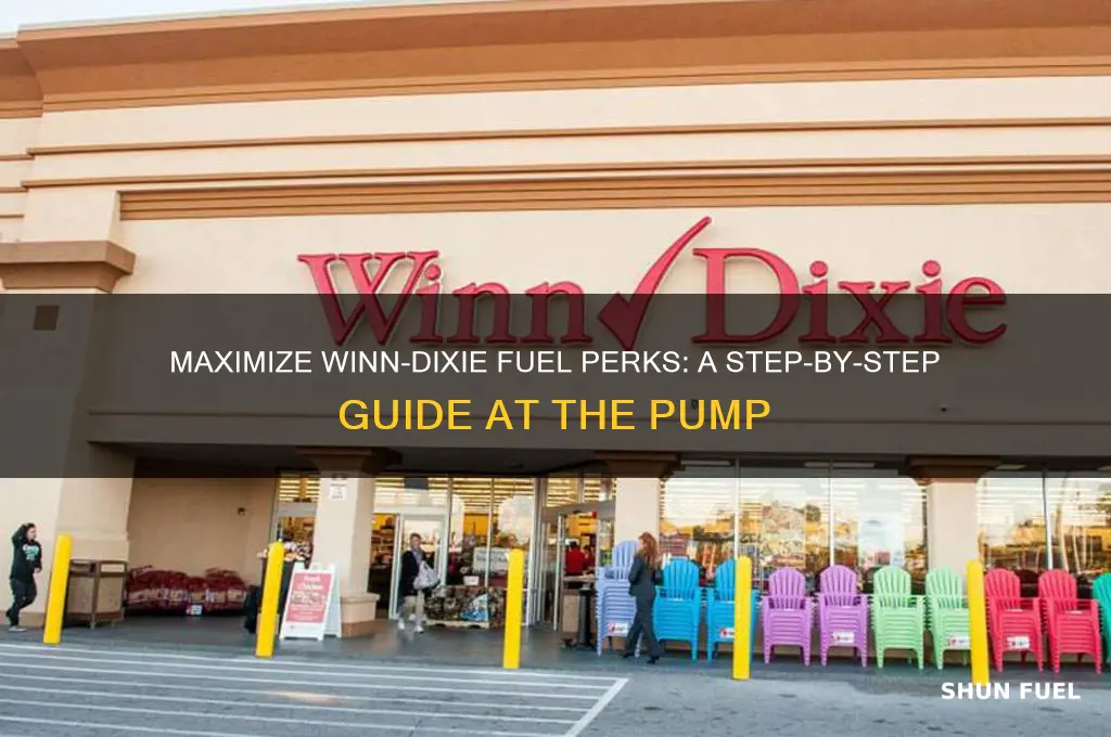 how to use winn-dixie fuel perks at pump