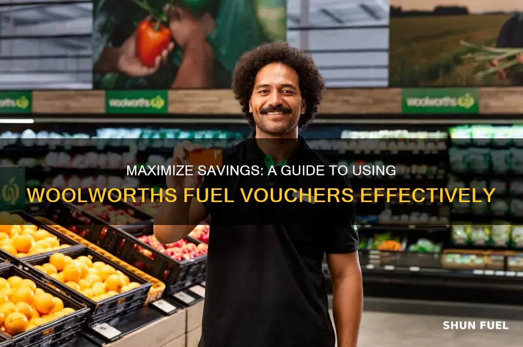 how to use woolworths fuel vouchers