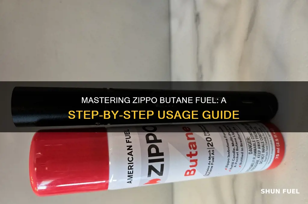 how to use zippo butane fuel