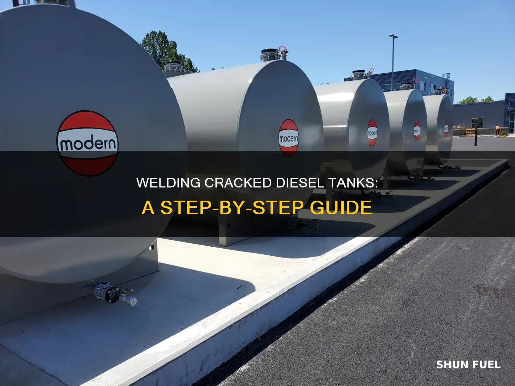 how to weld a crack in a diesel fuel tank