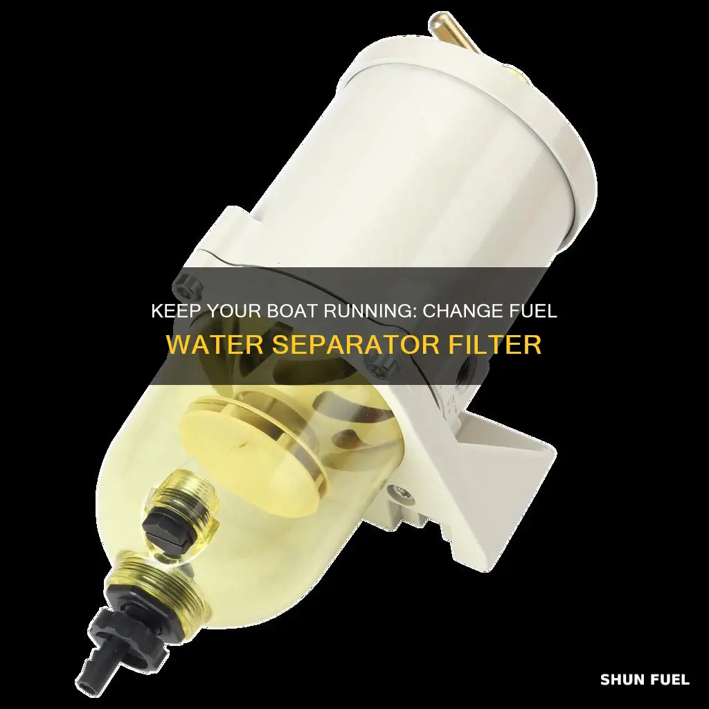 how to what fuel water seperator filter in my boat