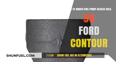 Widening Fuel Pump Access Hole in a 1999 Ford Contour: DIY Guide