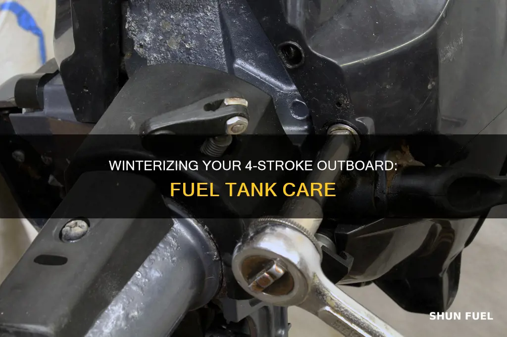 how to winterize 4 stroke outboard fuel tank