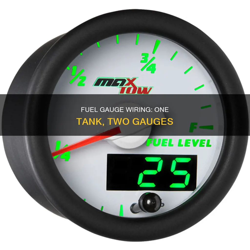 how to wire 2 fuel gauges to one tank