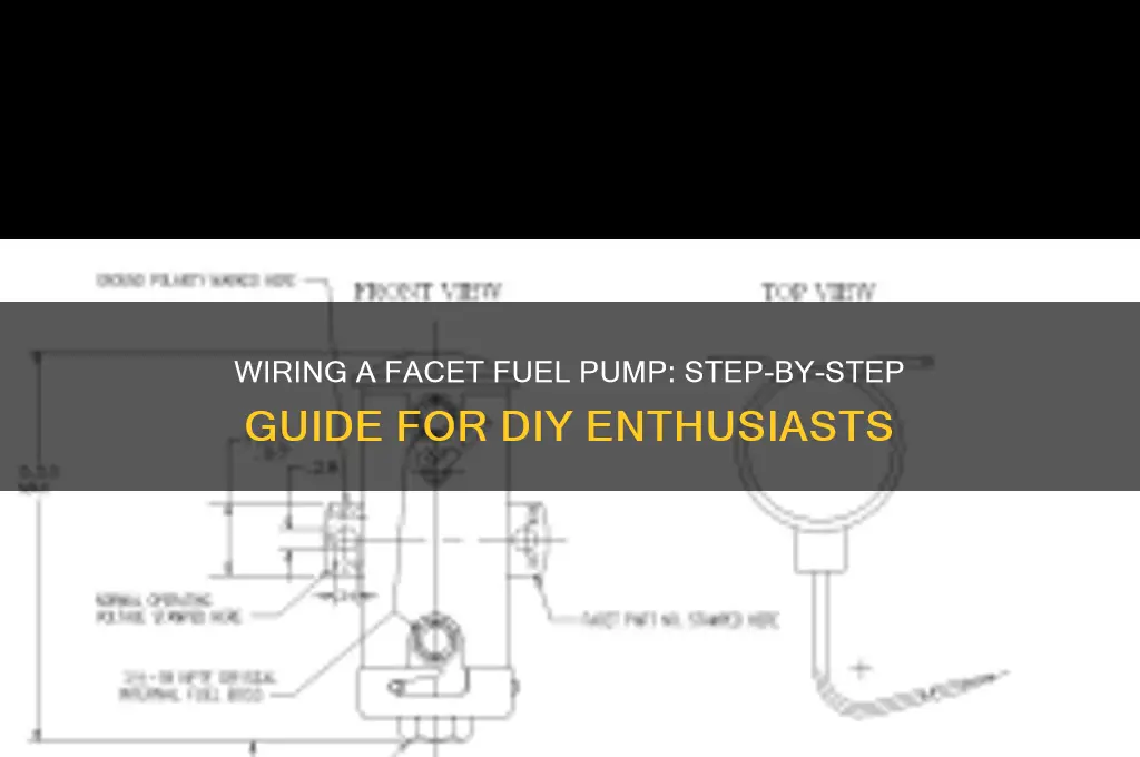 how to wire a facet fuel pump
