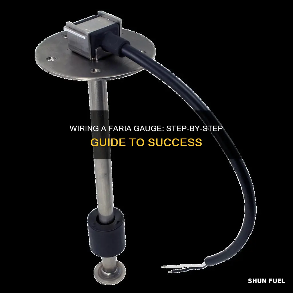 how to wire a faria guage to fuel tank