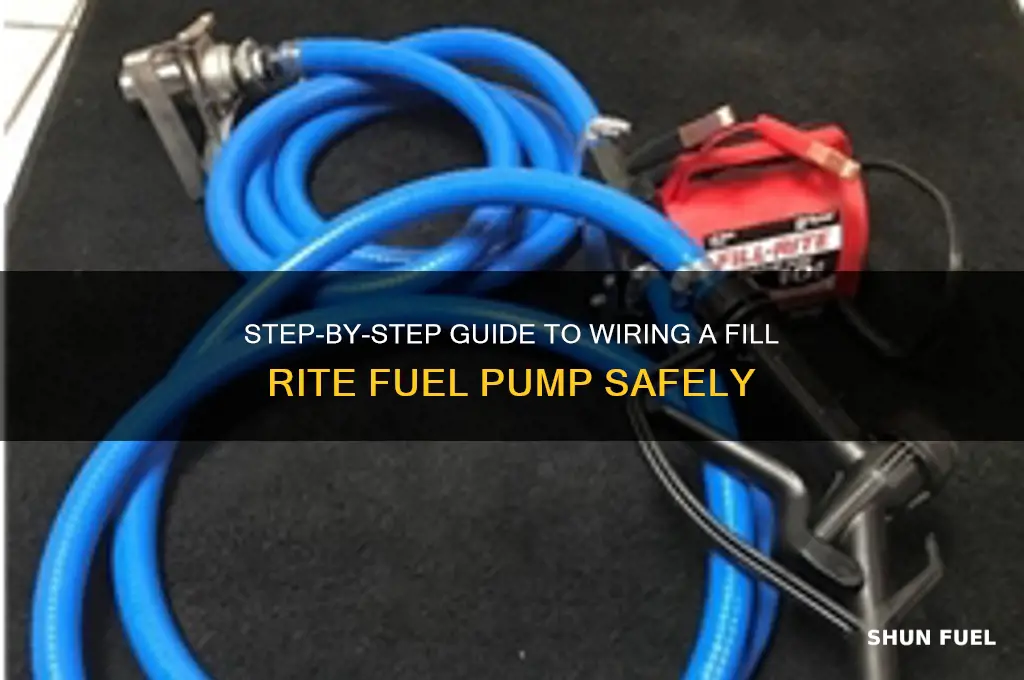 how to wire a fill rite fuel pump