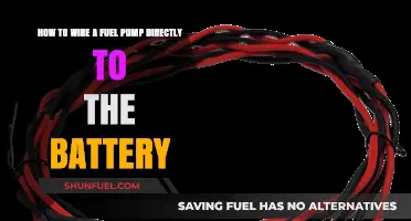 Direct Fuel Pump Wiring: Battery Connection Guide for DIY Enthusiasts