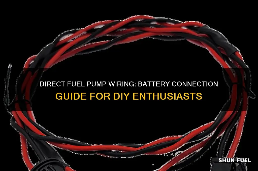 how to wire a fuel pump directly to the battery