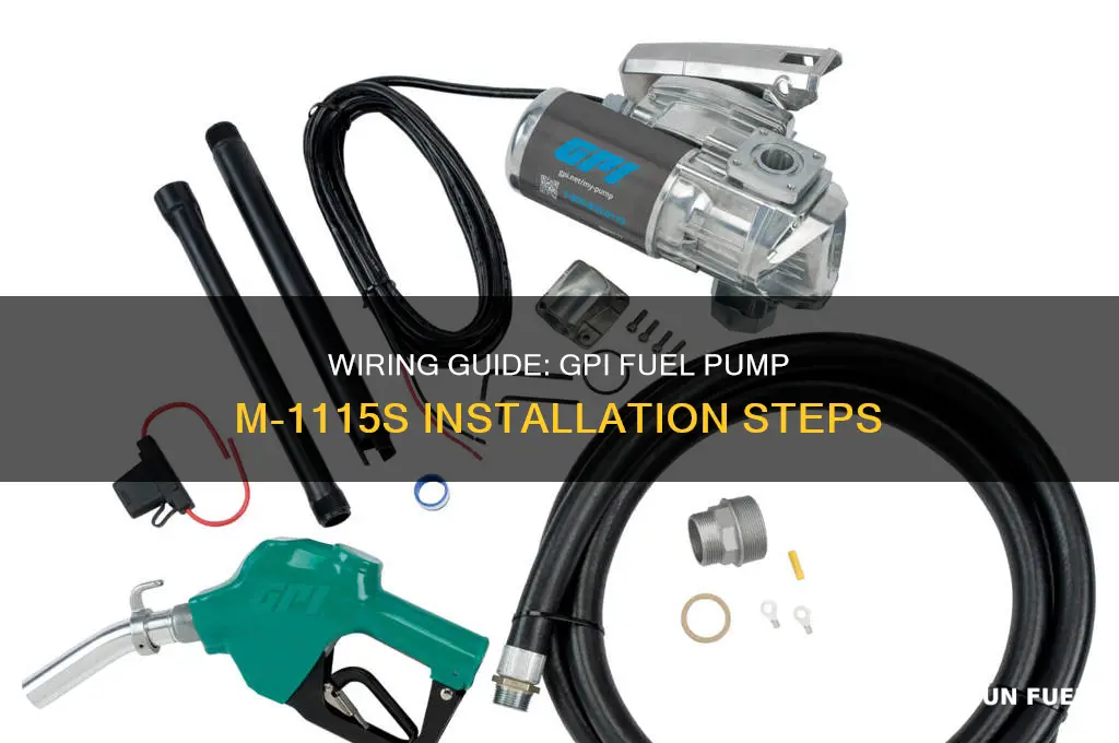 how to wire a gpi fuel pump m-1115s