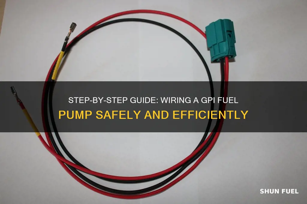 how to wire a gpi fuel pump