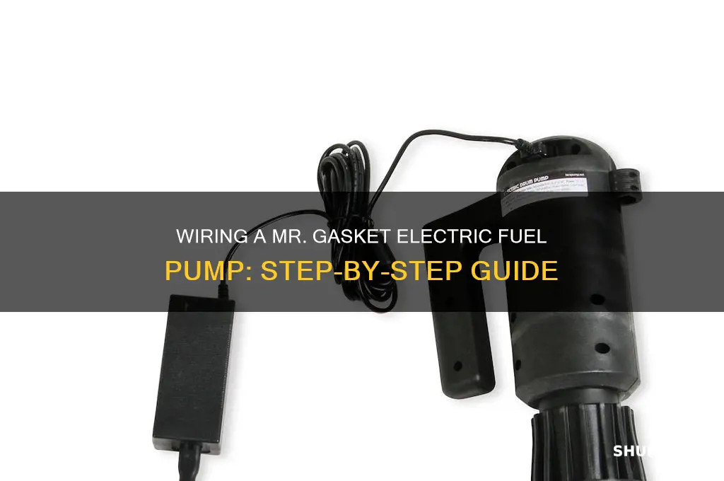 how to wire a mr gasket electric fuel pump