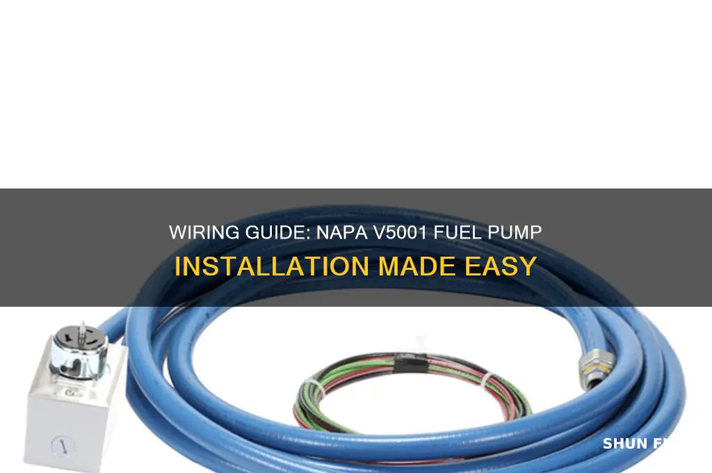 how to wire a napa v5001 fuel pump