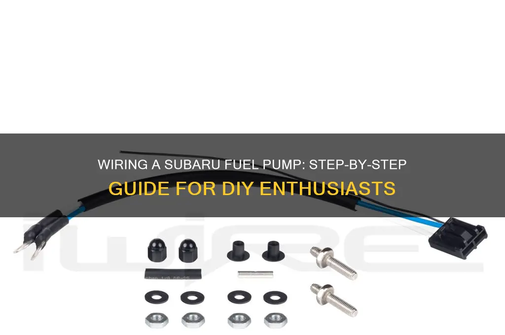 how to wire a subaru fuel pump
