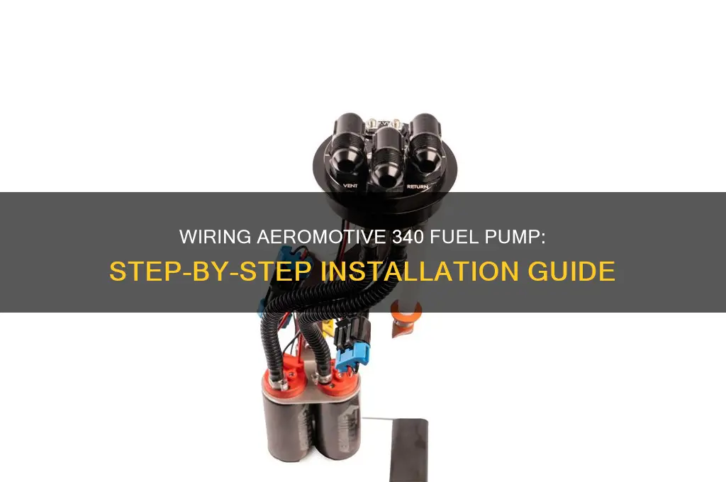 how to wire aeromotive 340 fuel pump