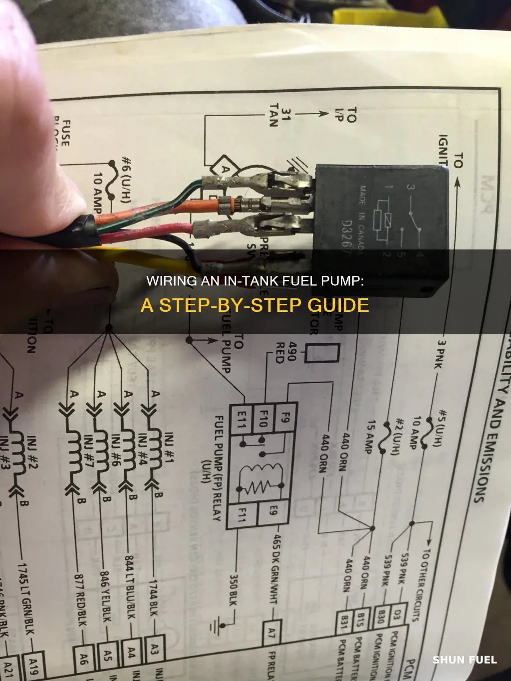 how to wire an in tank fuel pump