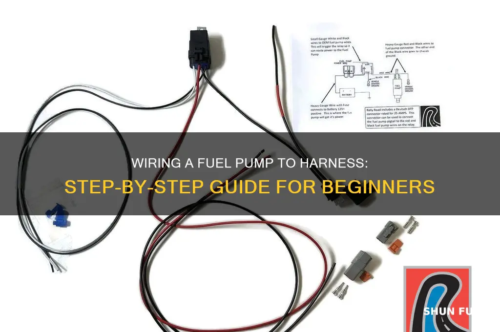 how to wire fuel pump to a harness