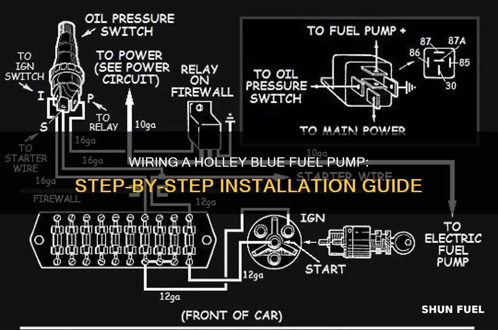 how to wire up a holley blue fuel pump