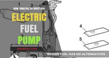 Installing an Electric Fuel Pump in Your 1981 Chevy K20