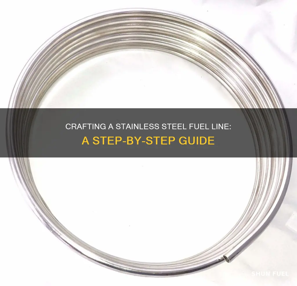 how tomake a stainlees steelbriaded fuel line