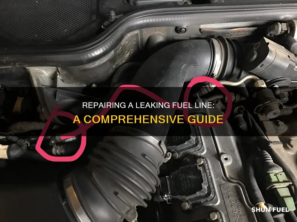 how tovrepair leaking fuel line