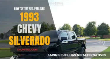 Testing Fuel Pressure: 1993 Chevy Silverado Guide