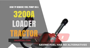 Step-by-Step Guide: Removing the Fuel Pump on a 3200A Loader Tractor