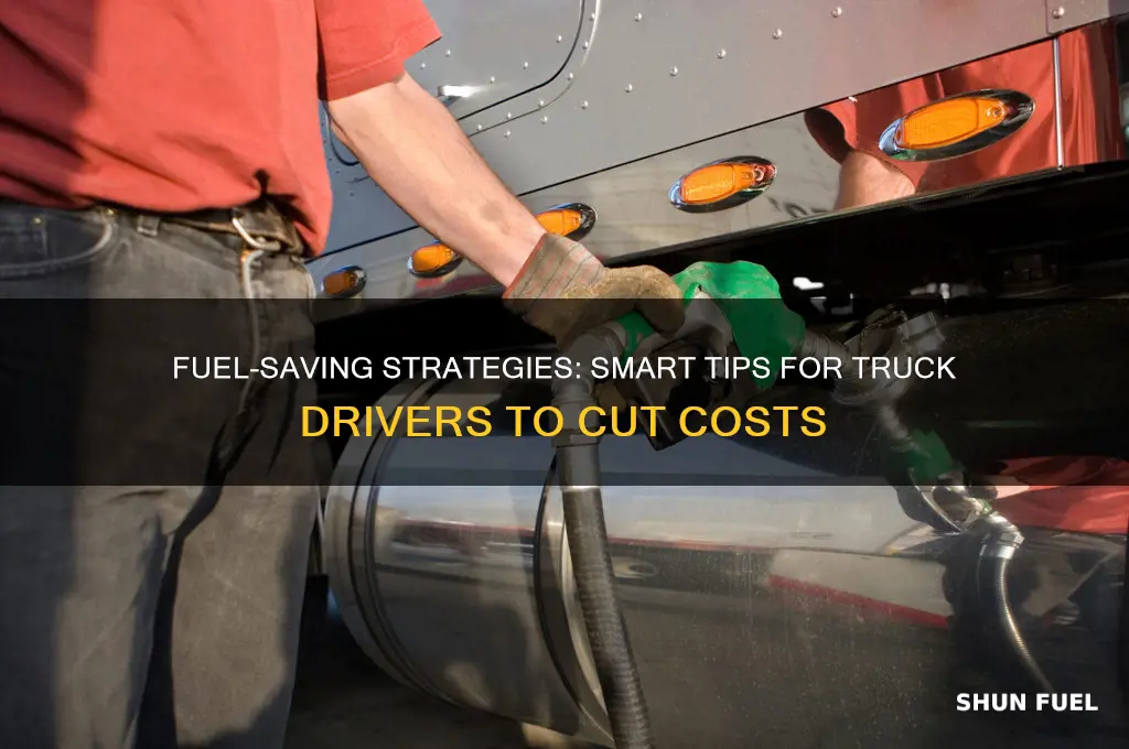 how trucks drivers can conserve fuel