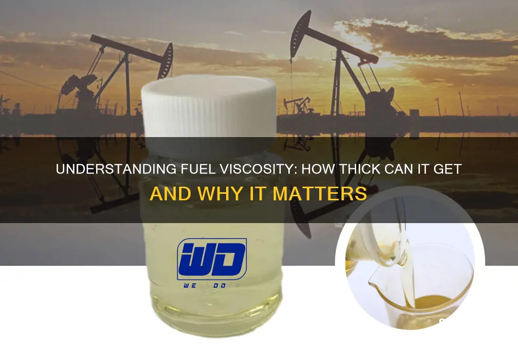 how viscous can fuel be