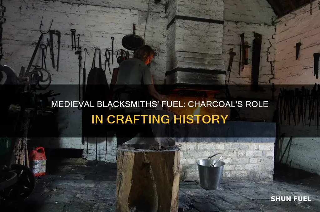 how was used for fuel for blacksmiths during medieval times