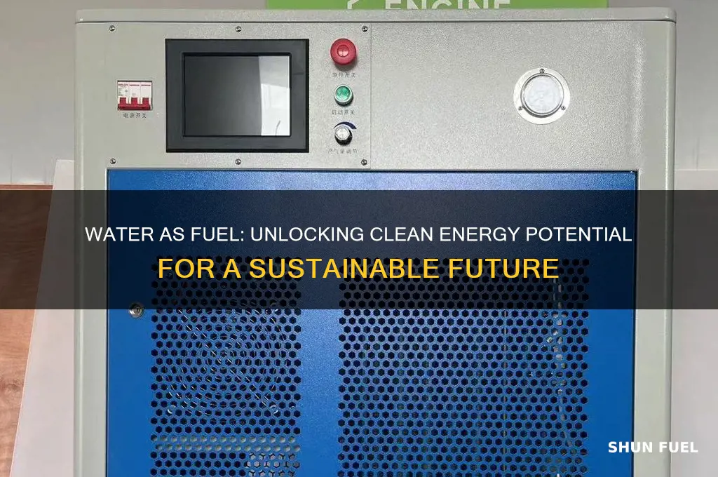how water can be used as a fuel