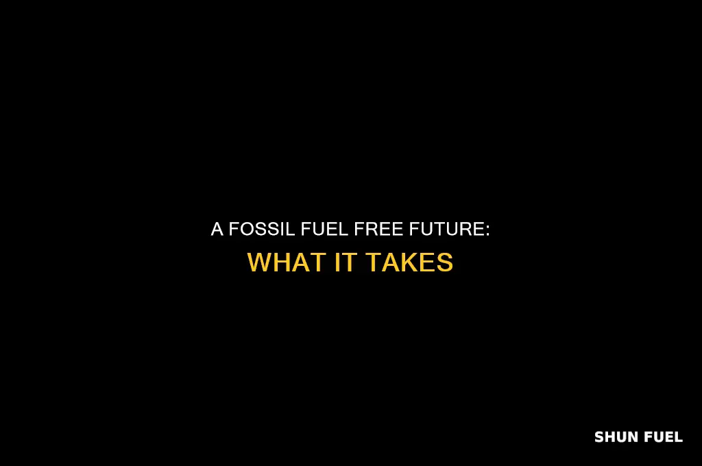 how we can become completely fossil fuel free