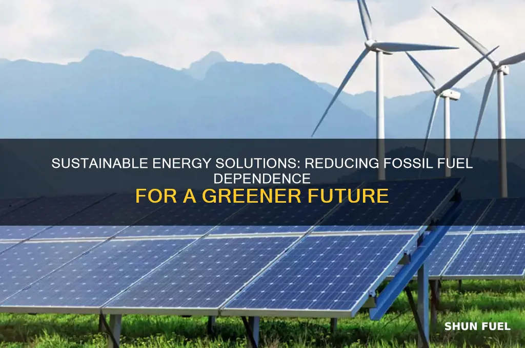 how we can use less fossil fuels