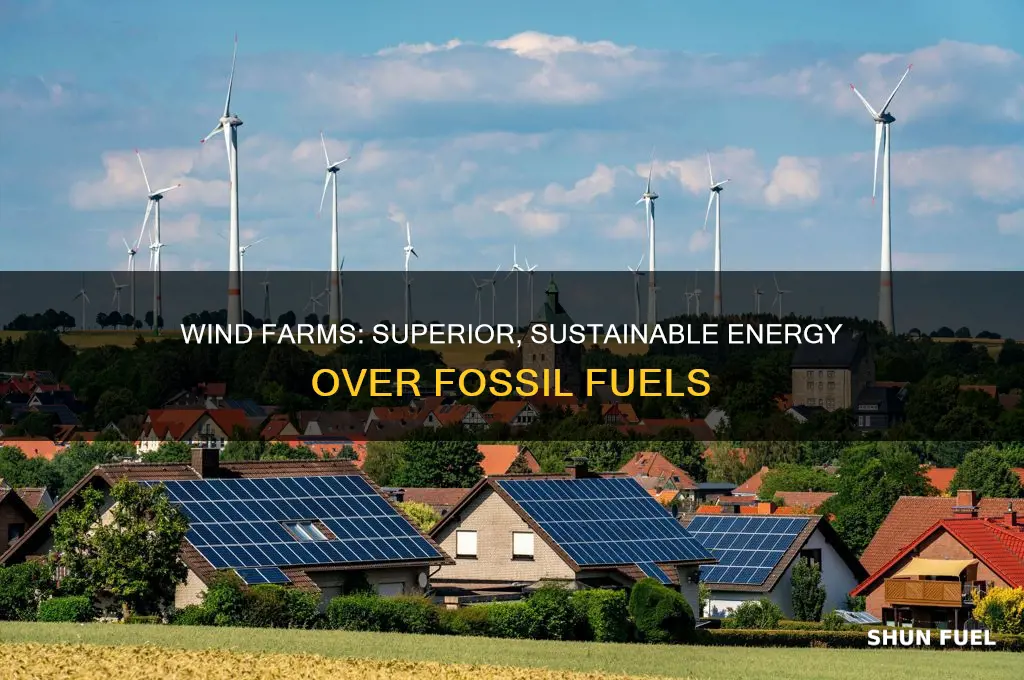 how wind farms are better than fossil fuels