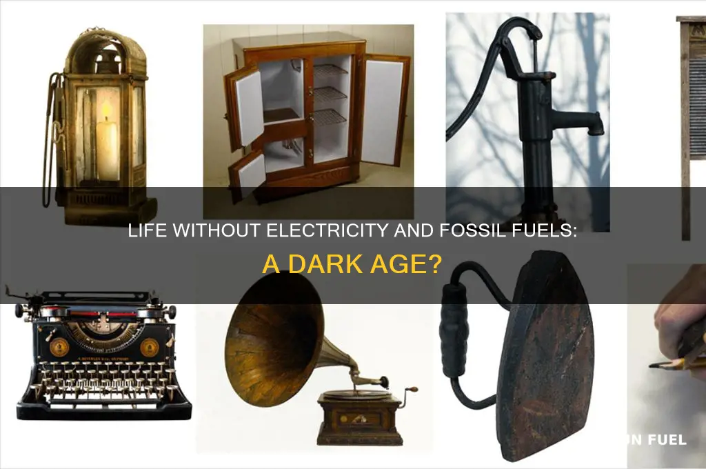 how would life be without electricity and fossil fuels