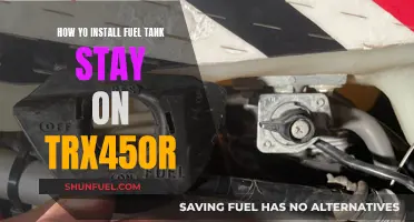 TRX450R Fuel Tank Stay Installation Guide