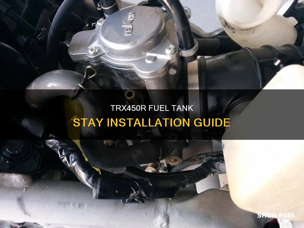 how yo install fuel tank stay on trx450r
