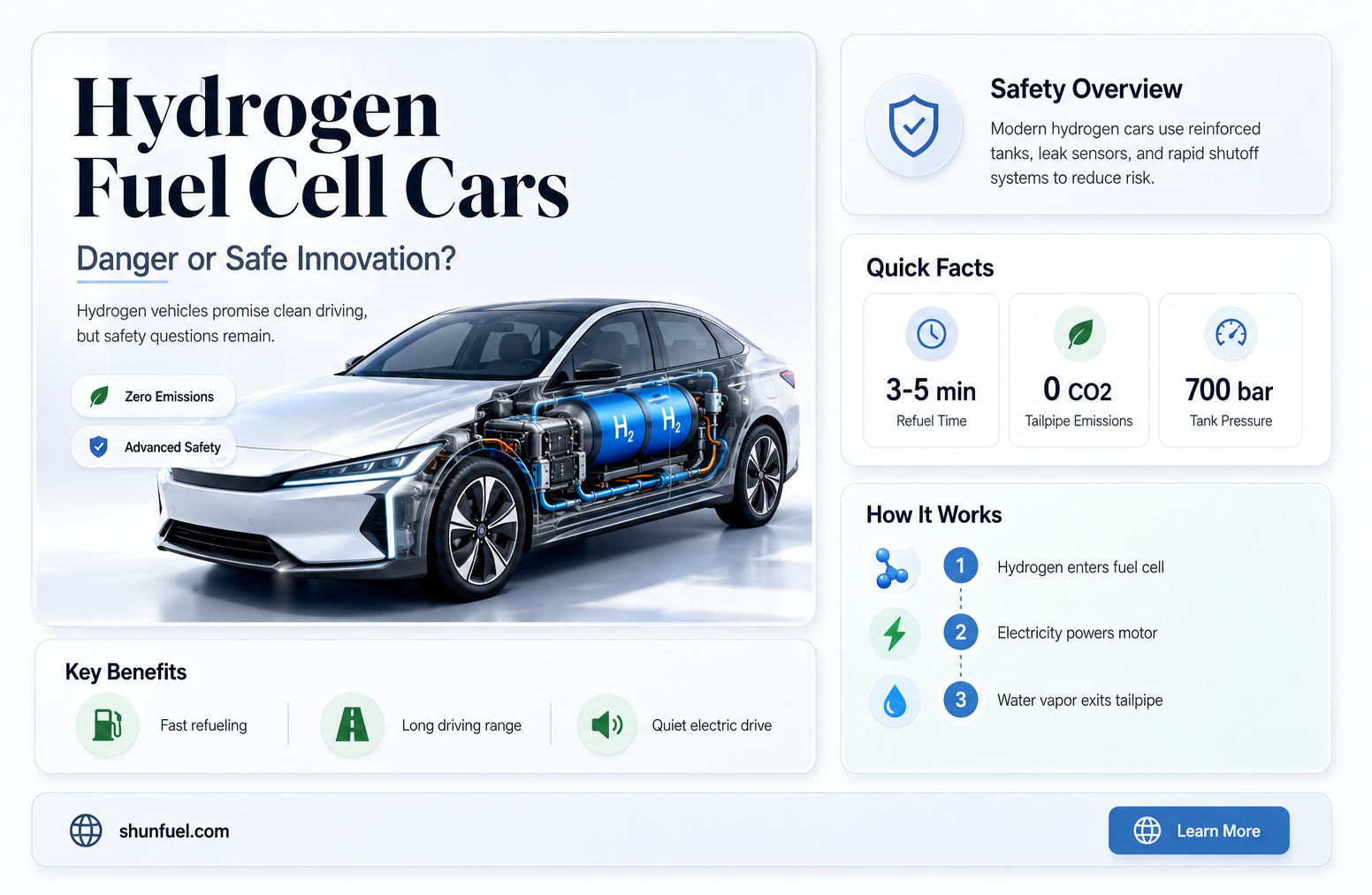 are hydrogen fuel cell cars dangerous