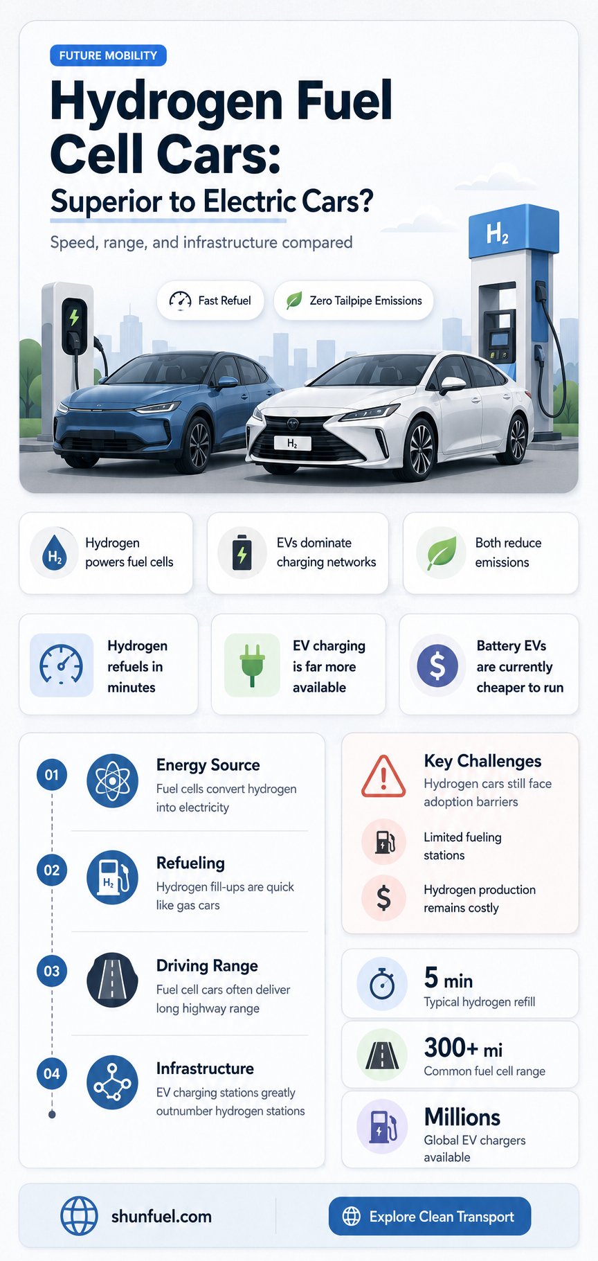 are hydrogen fuel cell cars better than electric cars