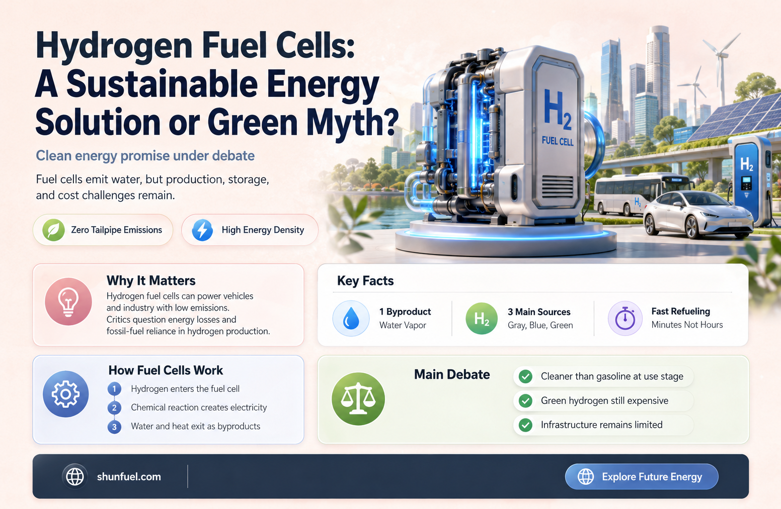 are hydrogen fuel cells sustainable