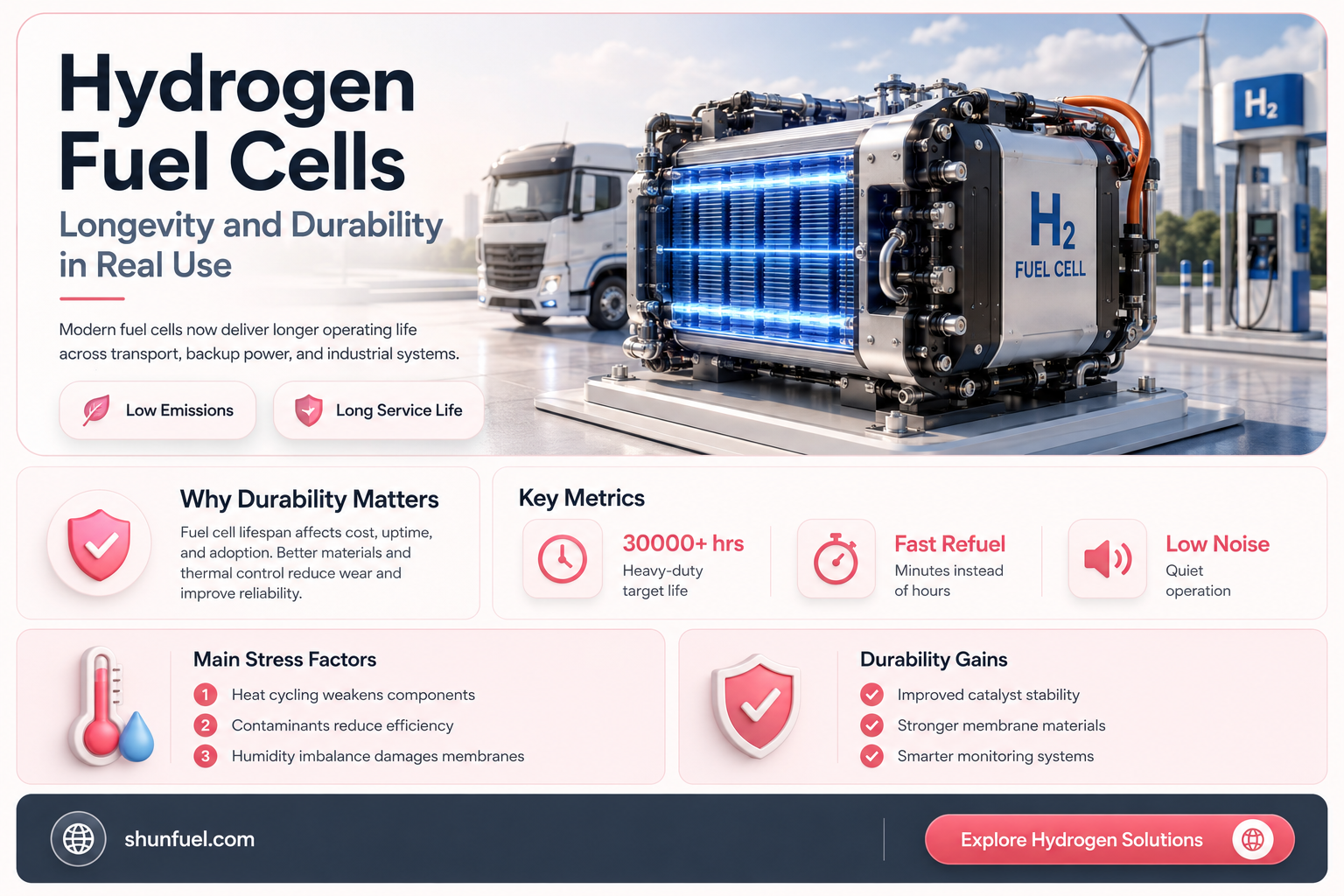 are hydrogen fuel cells durable