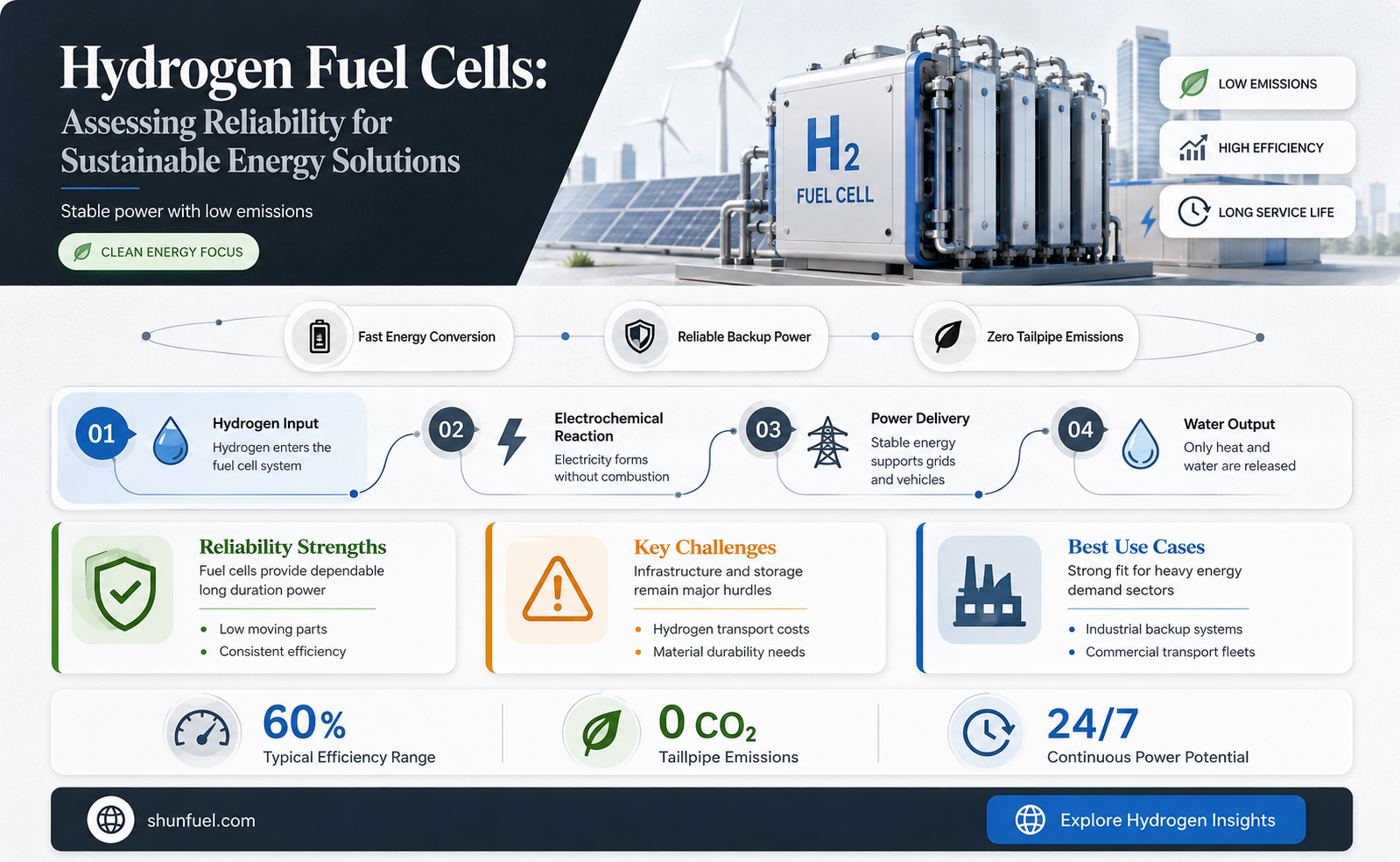 are hydrogen fuel cells reliable