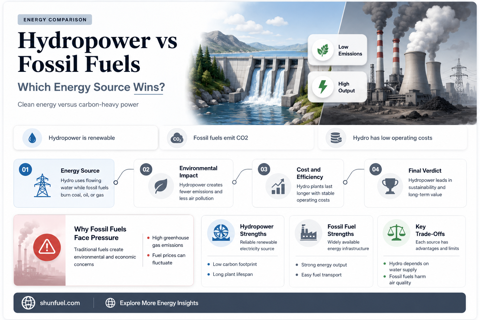 are hydropower or fossil fuels better