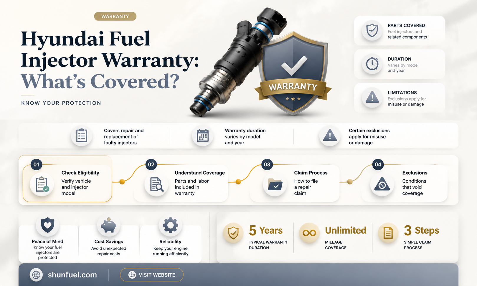 are fuel injectors covered under hyundai warranty