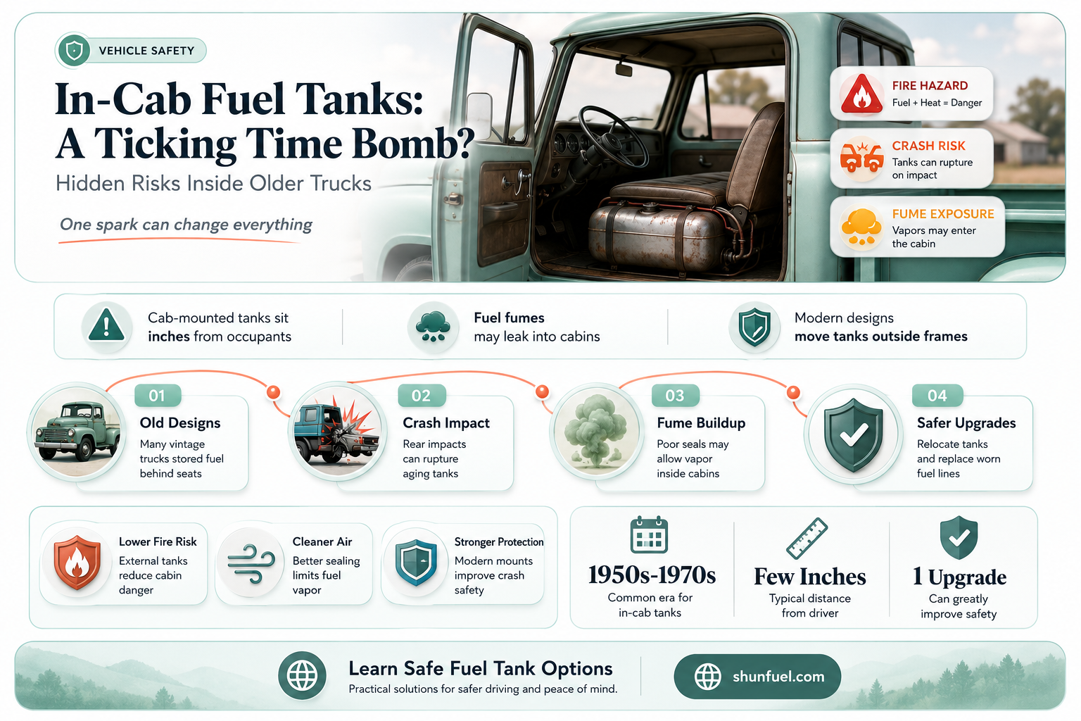 are in cab fuel tanks dangerous