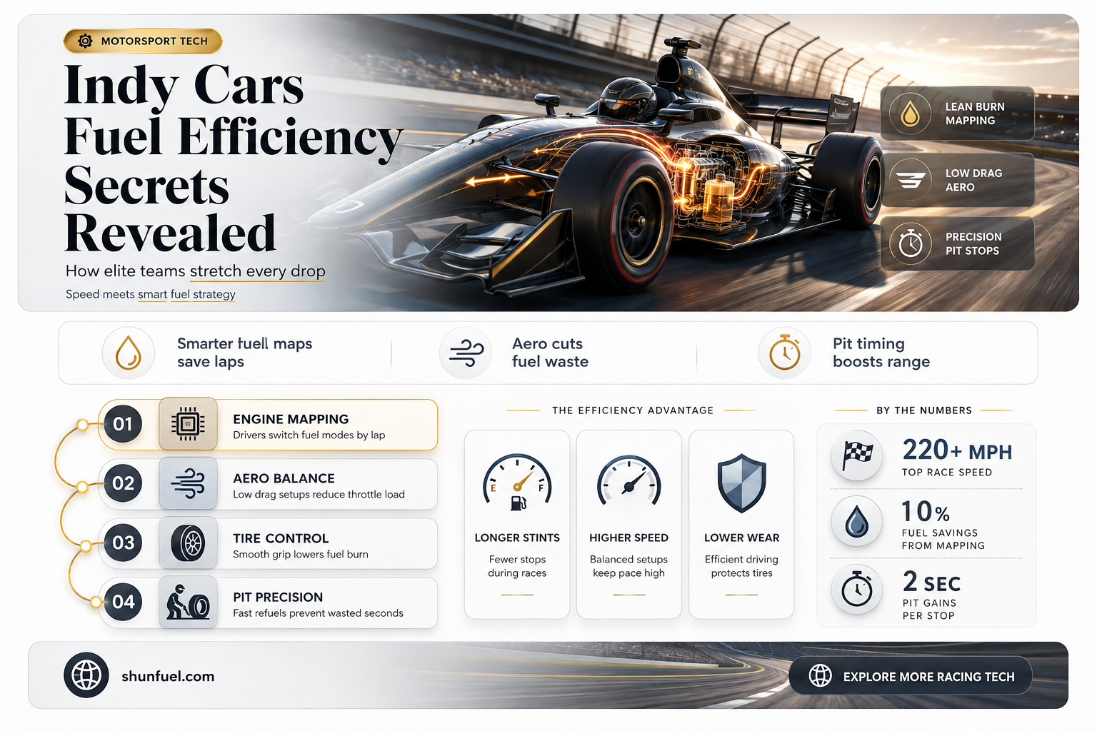 are indy cars fuel efficient