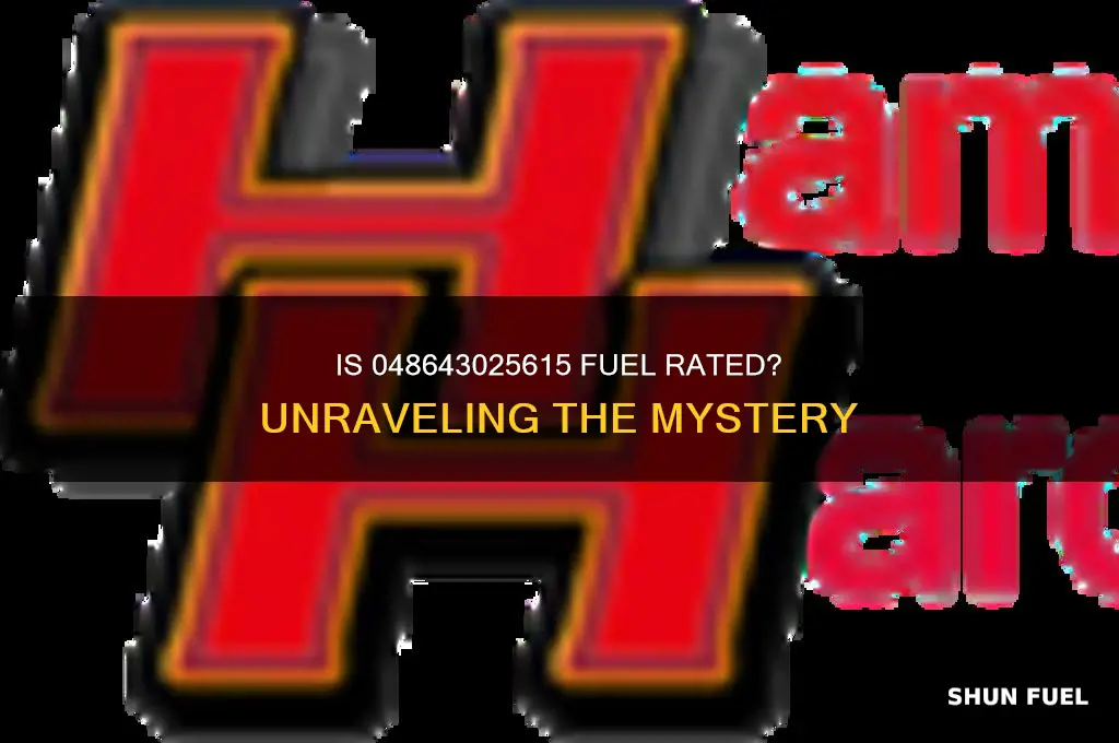 is 048643025615 fuel rated