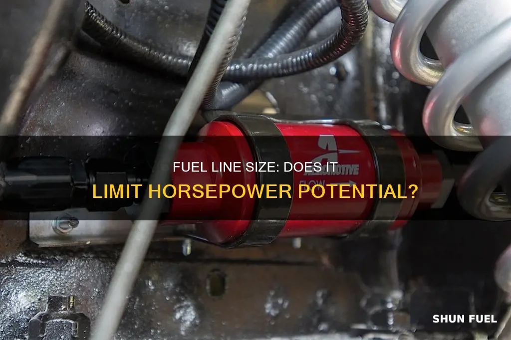 is 1 2 fuel line big enough for high horsepower